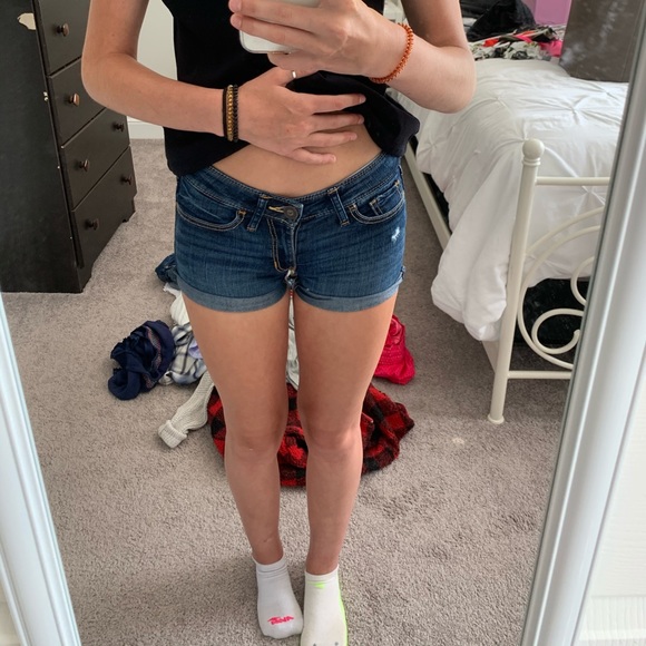 00 navy blue jean shorts - Picture 1 of 4